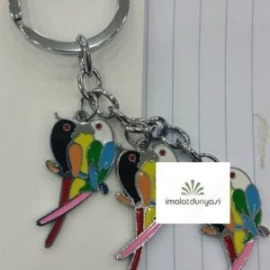 Metal Papağan Salkım Anahtarlık 255as