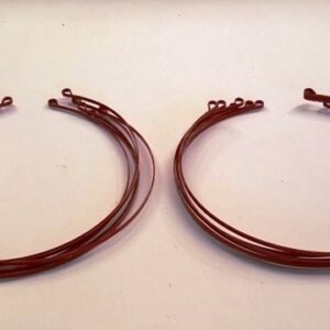 Kırmızı Yarım Ay Metal Taç 12 Adet 8890as