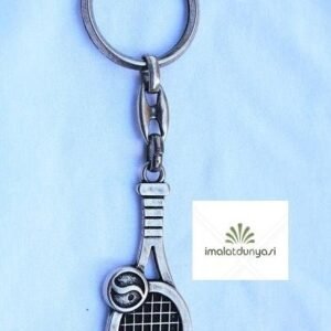 Metal Tenis Raketi Ve Top Anahtarlık 312as