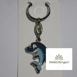 Metal Mineli Gülen Yunus Anahtarlık 676as
