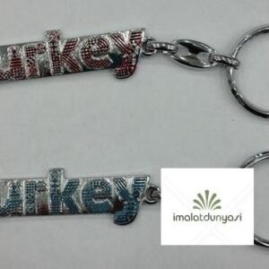 Mineli Metal Türkiye Anahtarlık 381as