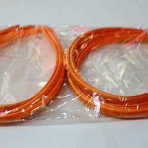 Turuncu 8 mm Saten Kaplı Plastik Taç 12 Adet 5102as